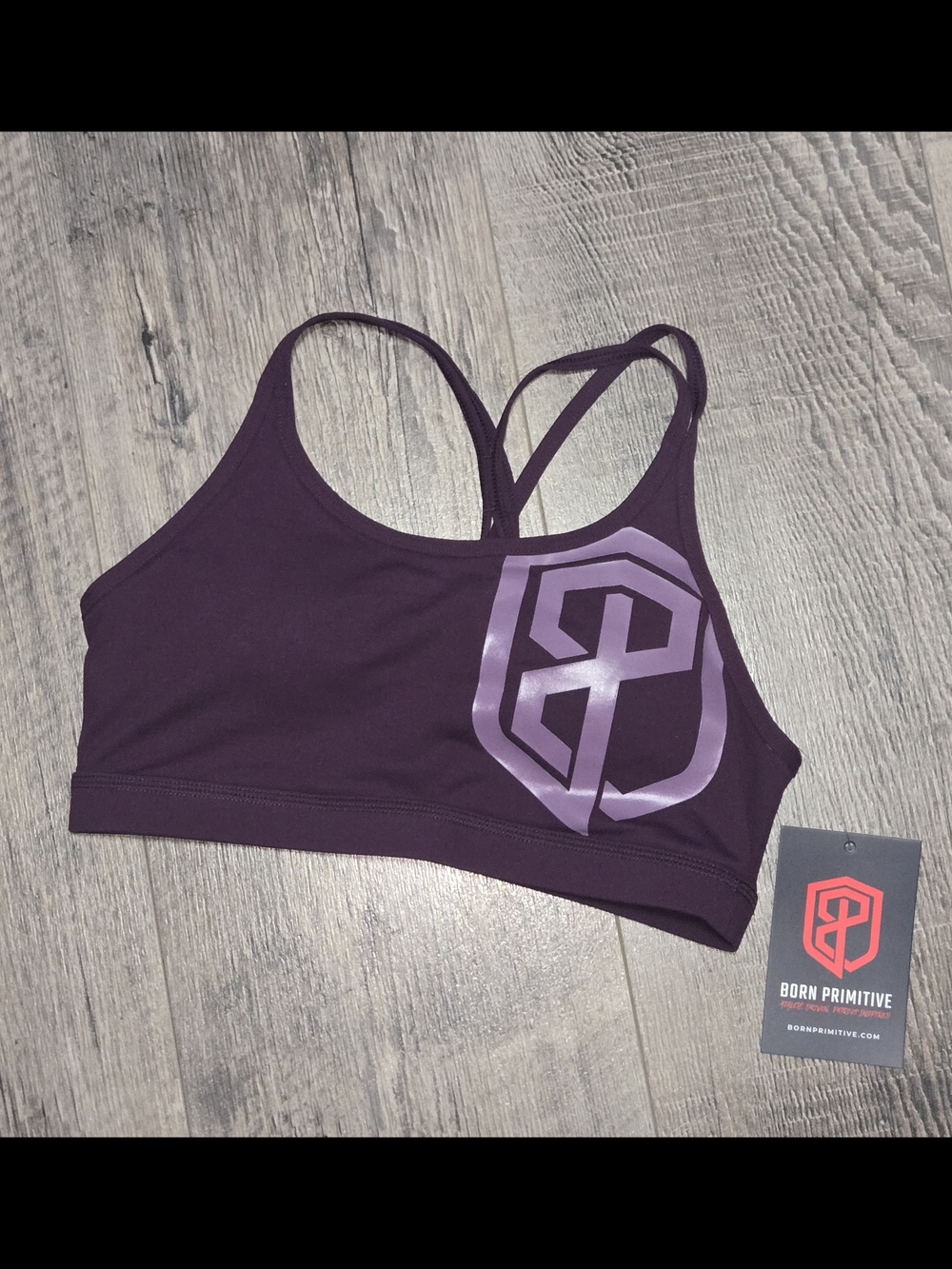 Born Primitive Warrior Sports Bra - PLUM